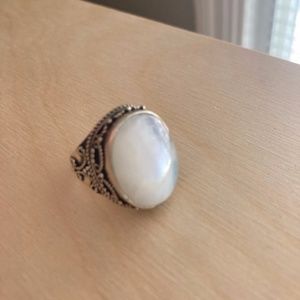 Moonstone Silver Ring